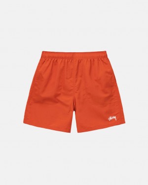 Stussy Agua Corta Stock - Unisex Shorts Trunks Negros | MMXHR42486