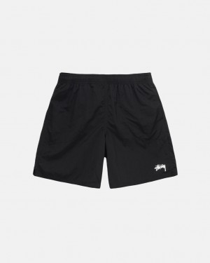 Stussy Agua Corta Stock - Unisex Shorts Trunks Negros | UMXND25956