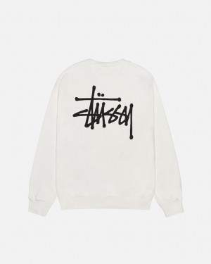 Stussy Basic Stussy Crew Pigment Dyed - Unisex Hoodies Beige | MXNEJ13067