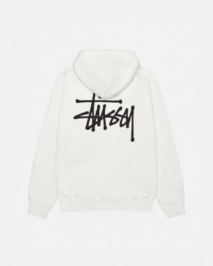 Stussy Basic Stussy Hoodie Pigment Dyed - Unisex Hoodies Beige | TMXWZ86505