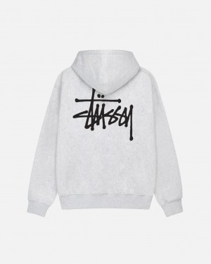 Stussy Basic Stussy Hoodie - Unisex Hoodies Grises | SMXNY22268