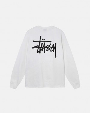 Stussy Basic Stussy LS Tee - Mens Tees Blancos | MXQCS57496