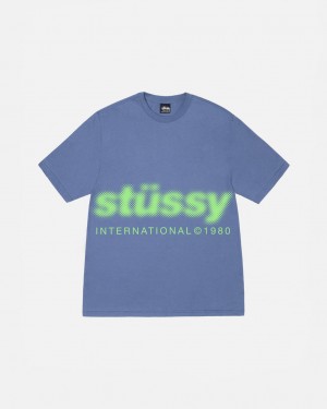 Stussy Blur Tee - Unisex Shortsleeve Azules | MMXHR58092