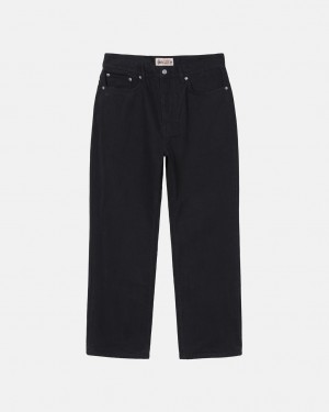 Stussy Classic Jean Overdyed - Unisex Denim Negros | MXDYB32842