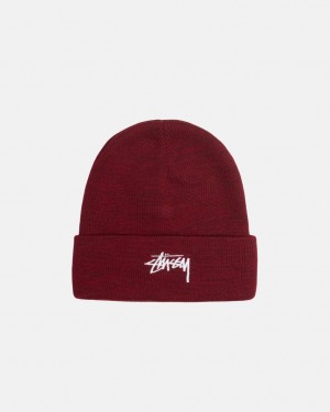 Stussy Cuff Beanie Stock - Unisex Rojos | LMXSX94145