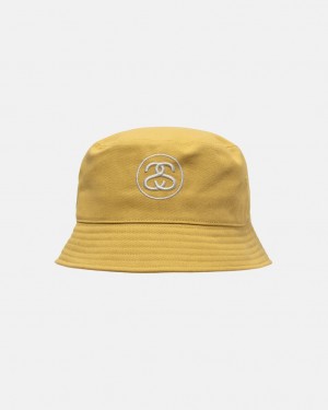 Stussy Deep Bucket Hat SS Link - Unisex Dorados | MXEGJ23423