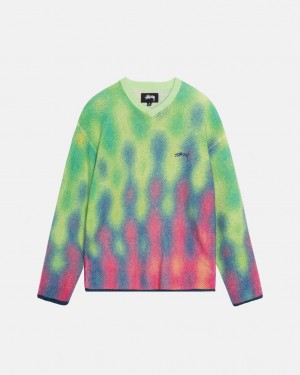 Stussy Gradient Dot Brushed Sueter - Unisex Sweaters Multicolor | MXEAH47606