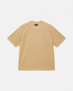 Stussy Lazy Tee - Unisex Longsleeve Dorados | MXNEJ45341