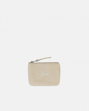 Stussy Lona Coin Pouch - Unisex Bags Beige | MXIIZ63650