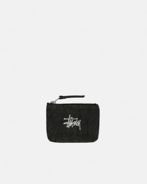 Stussy Lona Coin Pouch - Unisex Bags Negros | BMXSD77116