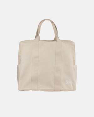 Stussy Lona Flight Bag - Unisex Bags Beige | MXQCS40556