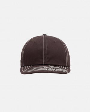 Stussy Low Pro Basic Stitch Strapback - Unisex Marrom | UMXTG28638