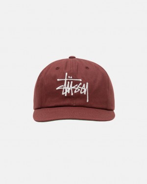 Stussy Mid-Depth Basic Strapback - Unisex Rojos Marrom | MXJBT87264