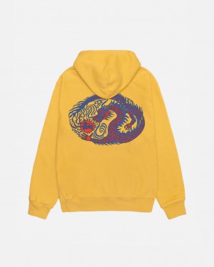 Stussy Mosaic Dragon Hoodie Pigment Dyed - Unisex Hoodies Naranjas | MXXBR83275