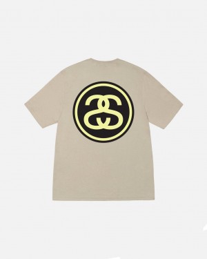 Stussy SS-Link Tee - Unisex Shortsleeve Kaki | EMXVG66564