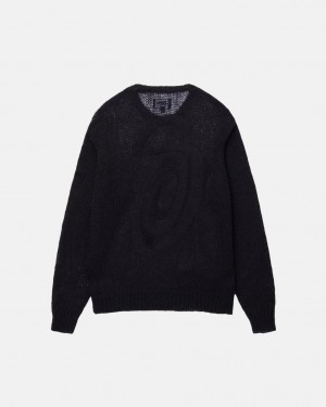 Stussy S Loose Knit Sueter - Unisex Sweaters Negros | XMXBH95145