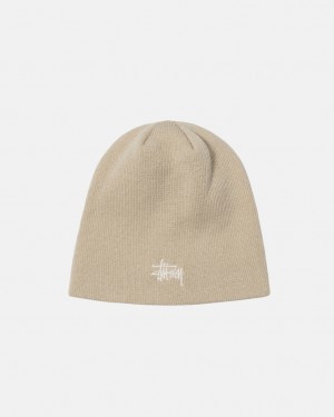 Stussy Skullcap Basic - Unisex Creme | FMXUI72068