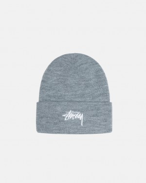 Stussy Stock Cuff Beanie - Unisex Grises | MXDYB84641