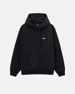 Stussy Stock Logo Hoodie - Unisex Hoodies Negros | MXQAV69530