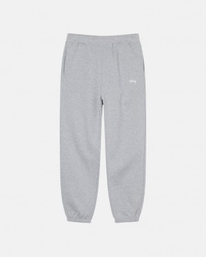 Stussy Stock Logo Sweatpant - Unisex Pants Grises | MXXBR50934