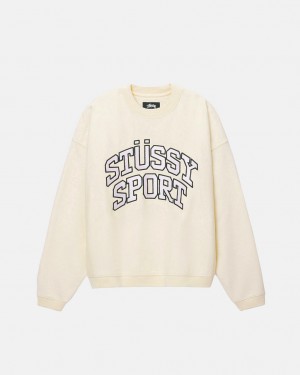 Stussy Stüssy Deporte Relaxed Oversized Crew - Unisex Hoodies Blancos | MMXHR19427