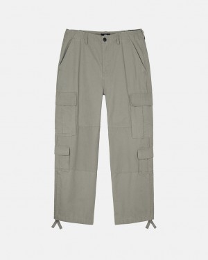 Stussy Surplus Cargo Ripstop - Unisex Jeans Pants Verde Oliva | FMXUI69544