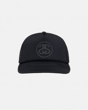 Stussy Trucker Ss-Link Snapback - Unisex Negros | DMXVO96130