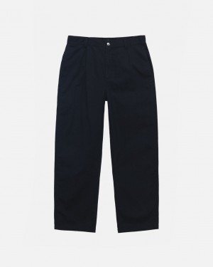 Stussy Workgear Trouser Twill - Unisex Pants Negros | DMXVO72152