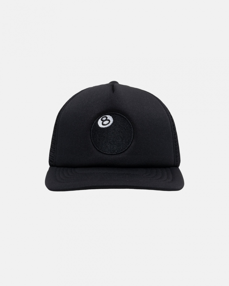 Stussy 8 Ball Trucker Cap - Unisex Negros | LMXSX61577