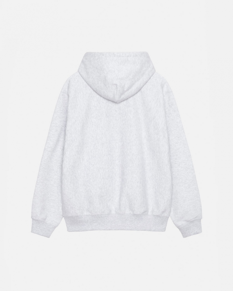 Stussy Basic Applique Hoodie - Unisex Hoodies Grises | MXIIZ65052