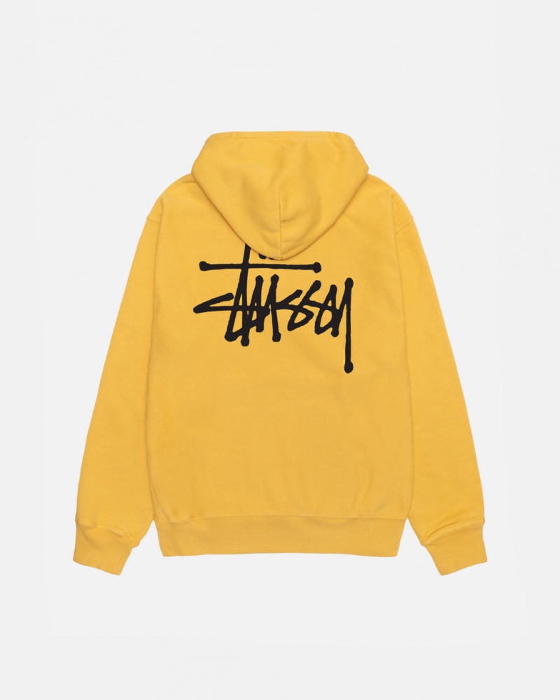 Stussy Basic Stussy Hoodie Pigment Dyed - Unisex Hoodies Naranjas | YMXGT92902