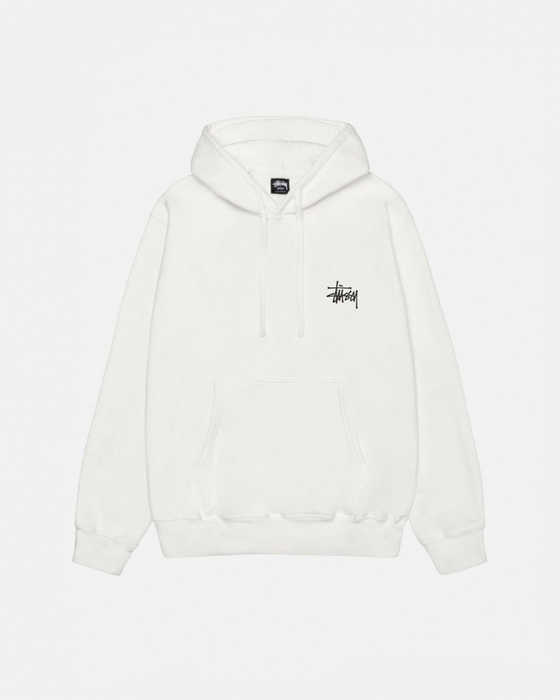 Stussy Basic Stussy Hoodie Pigment Dyed - Unisex Hoodies Beige | TMXWZ86505