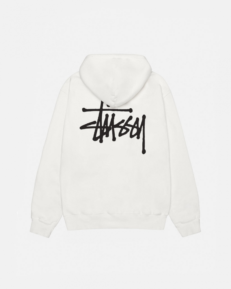 Stussy Basic Stussy Hoodie Pigment Dyed - Unisex Hoodies Beige | TMXWZ86505