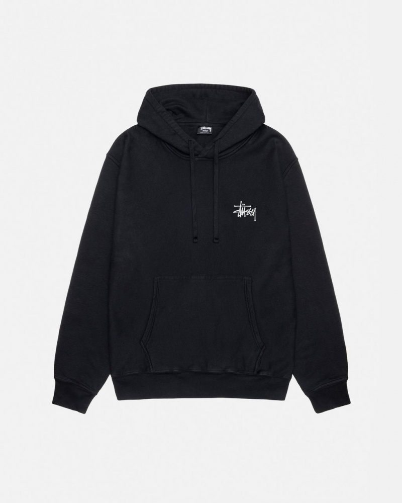 Stussy Basic Stussy Hoodie Pigment Dyed - Unisex Hoodies Negros | DMXKV82330