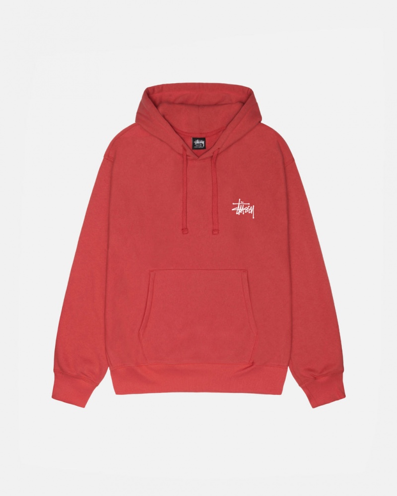 Stussy Basic Stussy Hoodie - Unisex Hoodies Rojos | MXIIZ46430