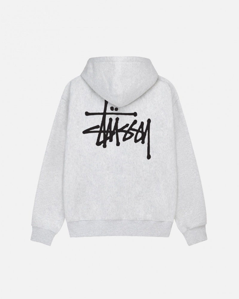 Stussy Basic Stussy Hoodie - Unisex Hoodies Grises | SMXNY22268