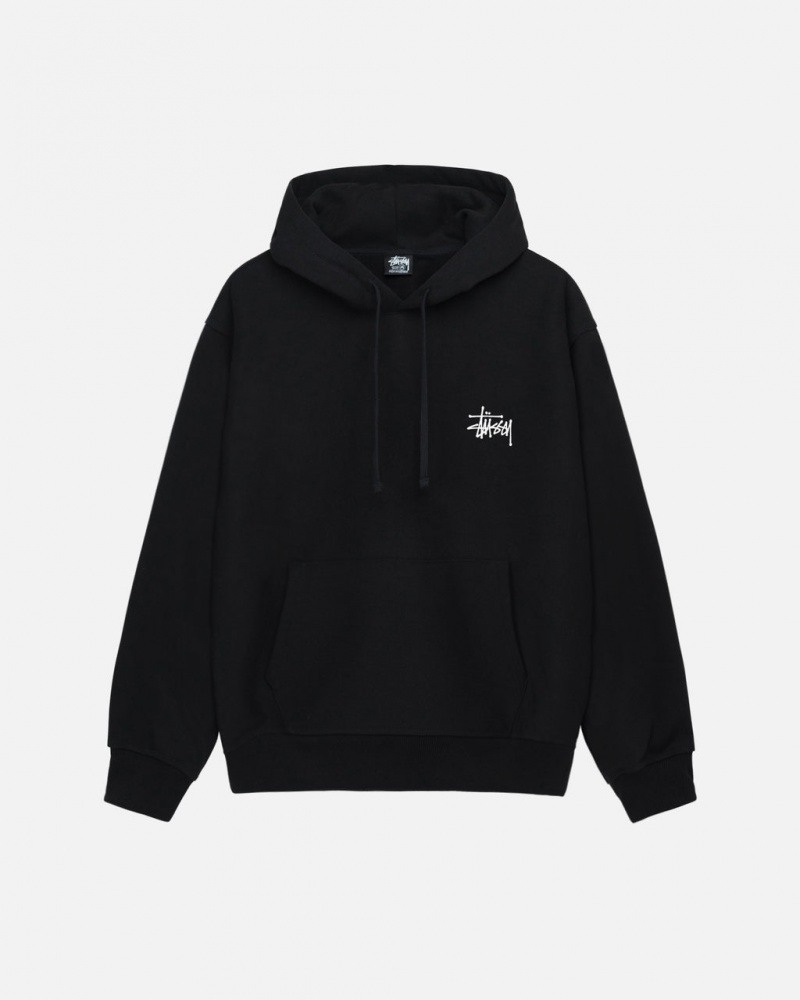 Stussy Basic Stussy Hoodie - Unisex Hoodies Negros | EMXHC85172