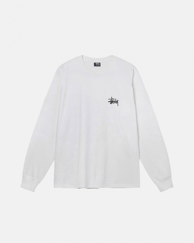 Stussy Basic Stussy LS Tee - Mens Tees Blancos | MXQCS57496