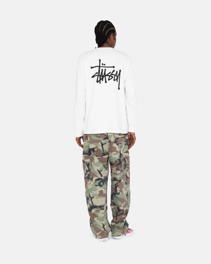 Stussy Basic Stussy LS Tee - Mens Tees Blancos | MXQCS57496