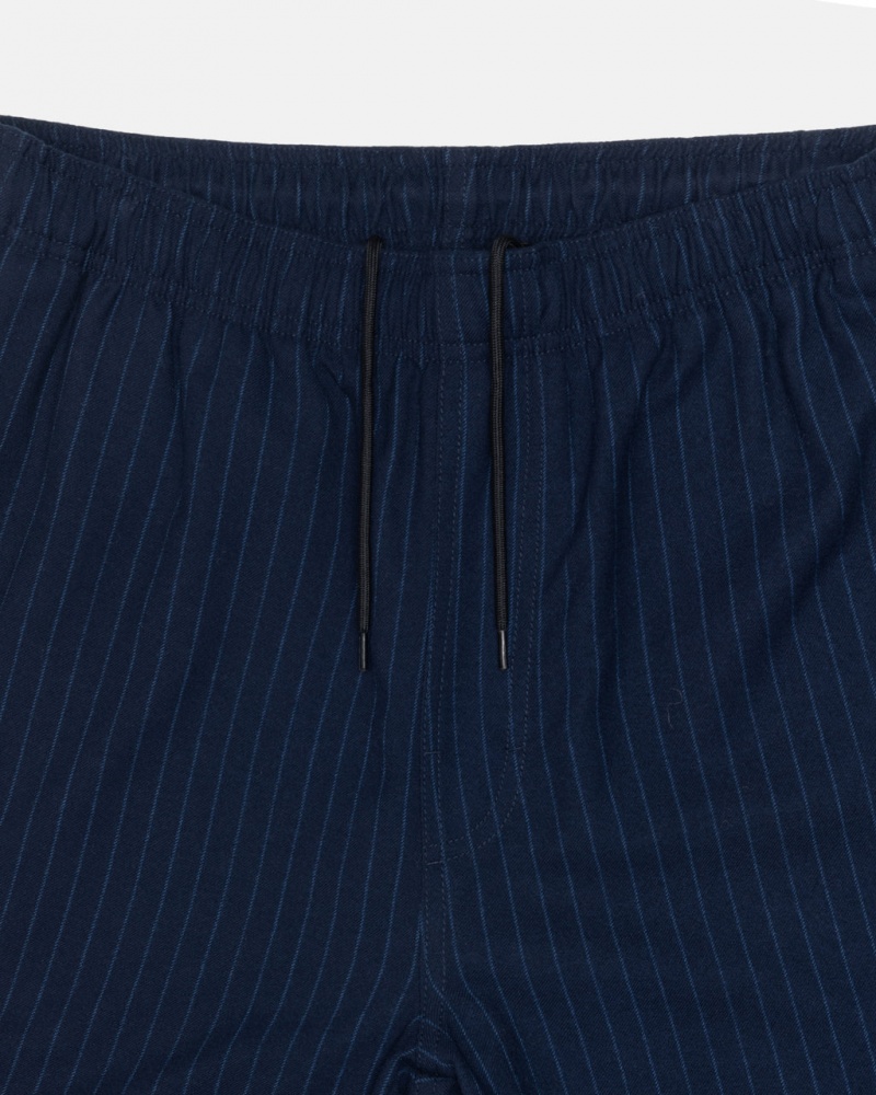 Stussy Beach Pant Lana Stripe - Unisex Pants Azul Marino | MXJKU38608