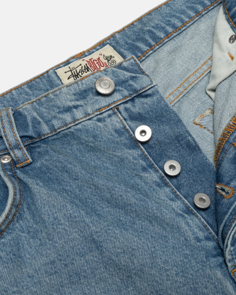 Stussy Big Ol& Jean Denim - Unisex Denim Azules | YMXGT51187