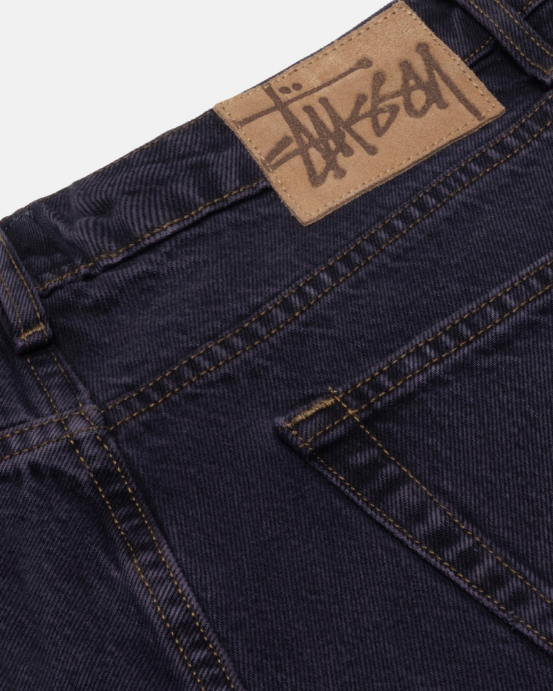 Stussy Big Ol& Jean Denim - Unisex Denim Negros | MXJVR35928