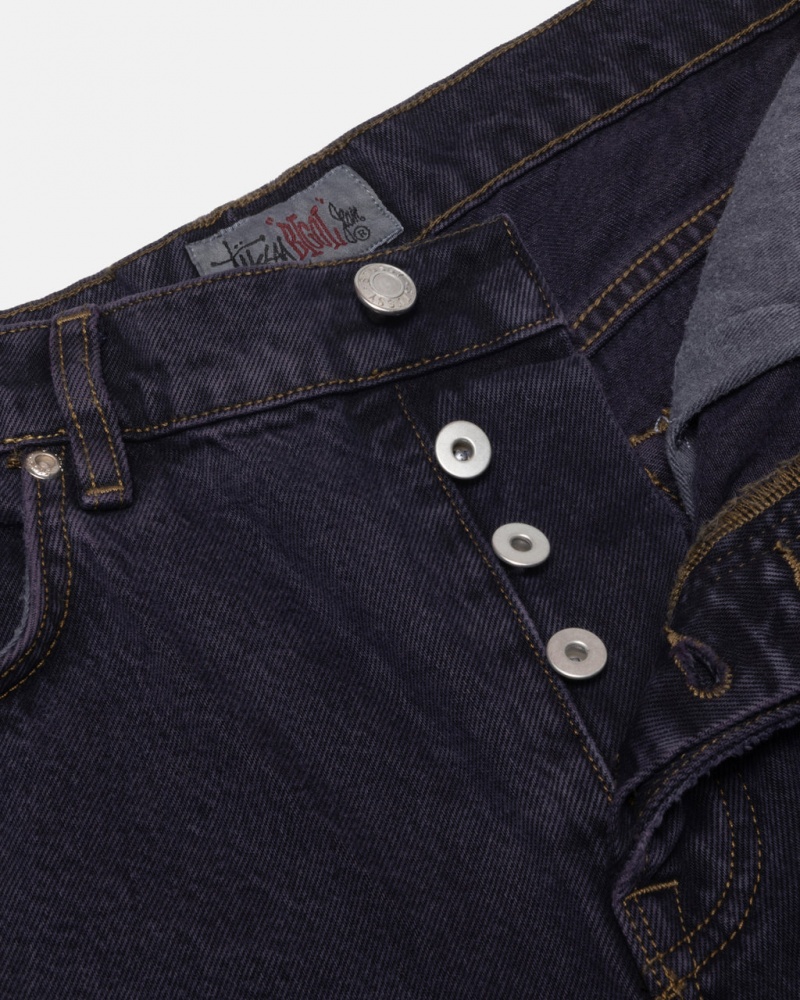 Stussy Big Ol Jean Denim - Unisex Denim Negros | LMXSX12222