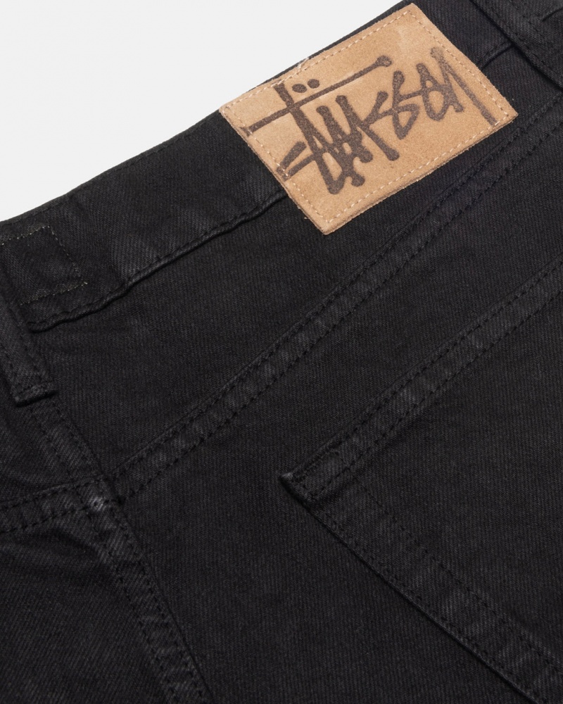 Stussy Big Ol& Jean Overdyed - Unisex Denim Negros | FMXHY49632