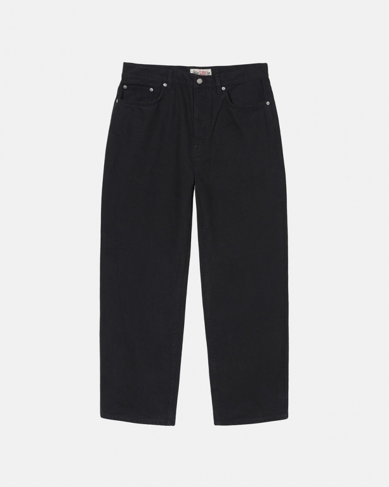 Stussy Big Ol& Jean Overdyed - Unisex Denim Negros | FMXHY49632