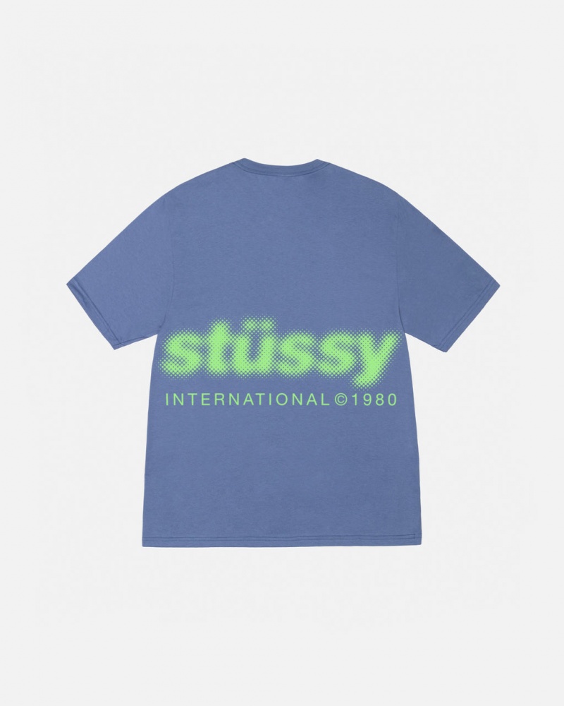 Stussy Blur Tee - Unisex Shortsleeve Azules | MMXHR58092