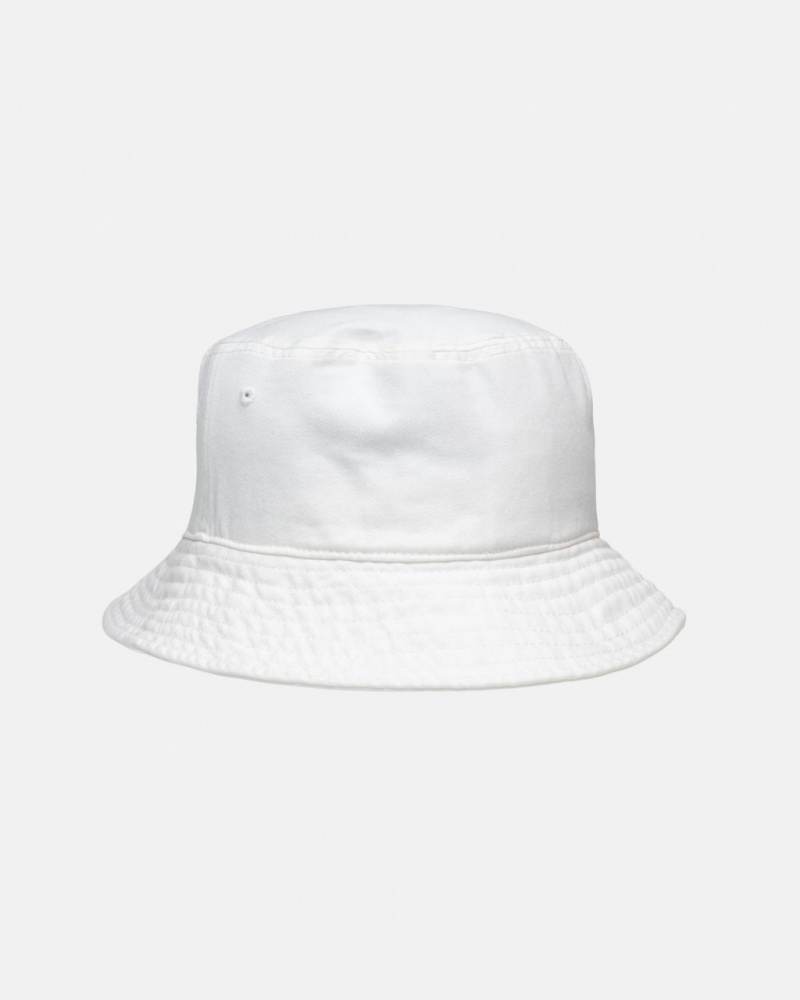 Stussy Bucket Hat Big Stock - Unisex Beige | MXNZX25772