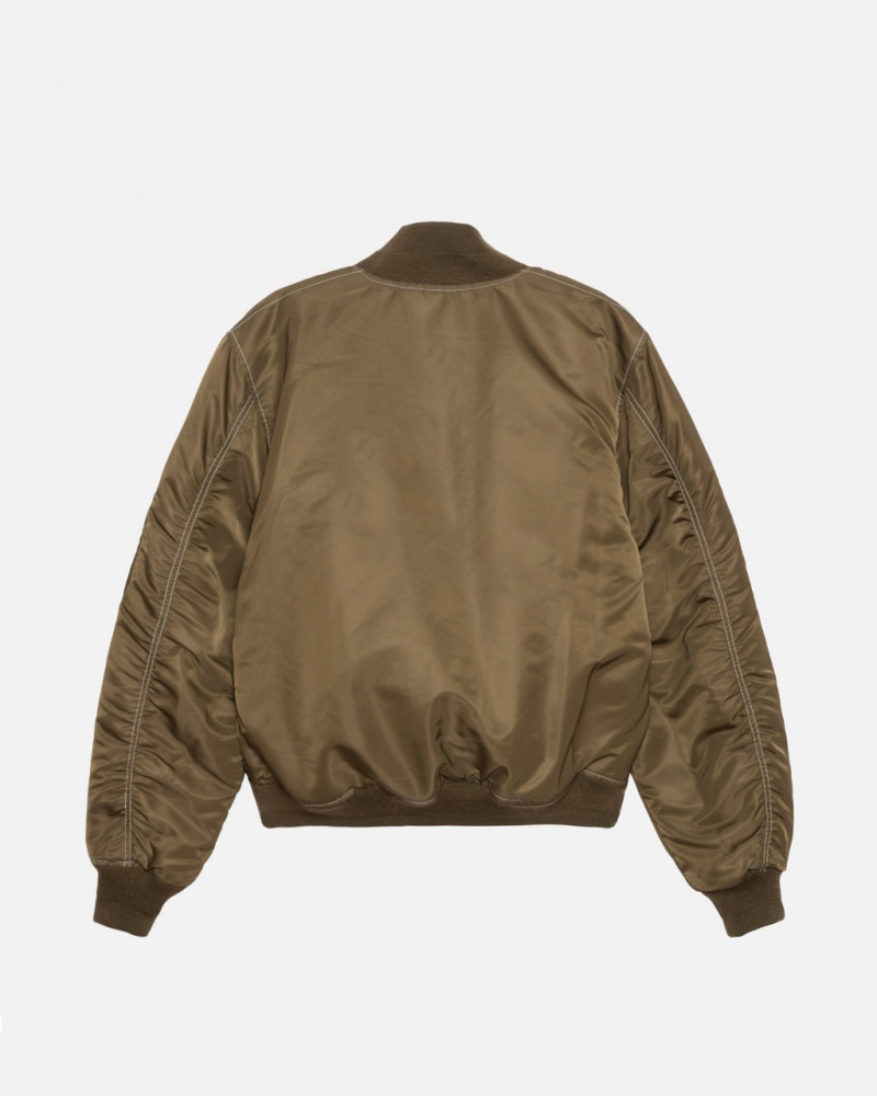 Stussy Built Reversible Bomber Jacket - Unisex Jackets Marrom | PMXQX18998