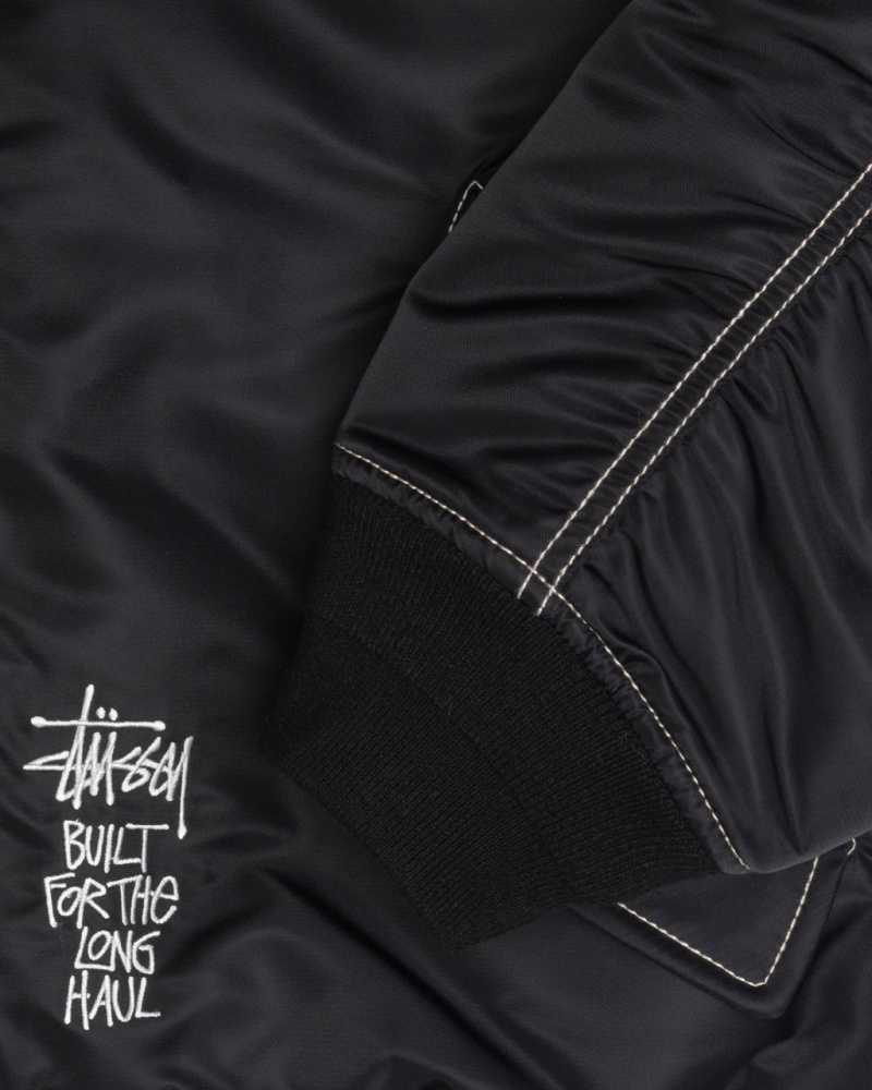 Stussy Built Reversible Bomber Jacket - Unisex Jackets Negros | EMXHC21393