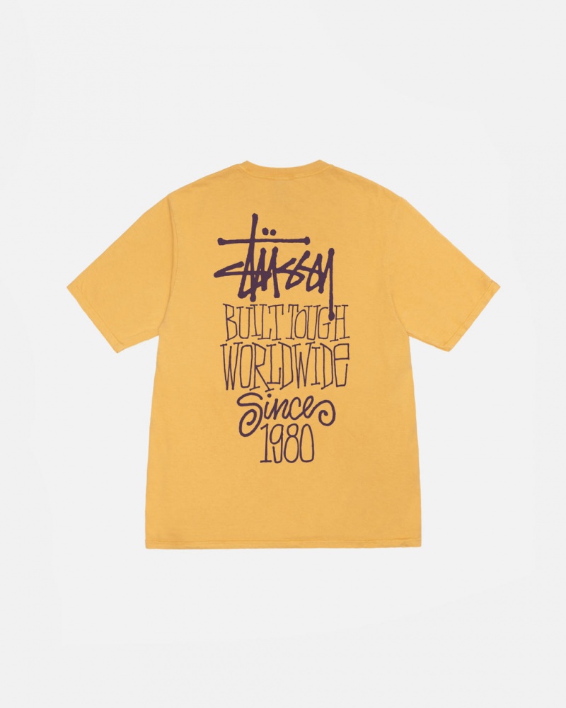 Stussy Built Tough Tee Pigment Dyed - Unisex Shortsleeve Naranjas | MXEGJ28537